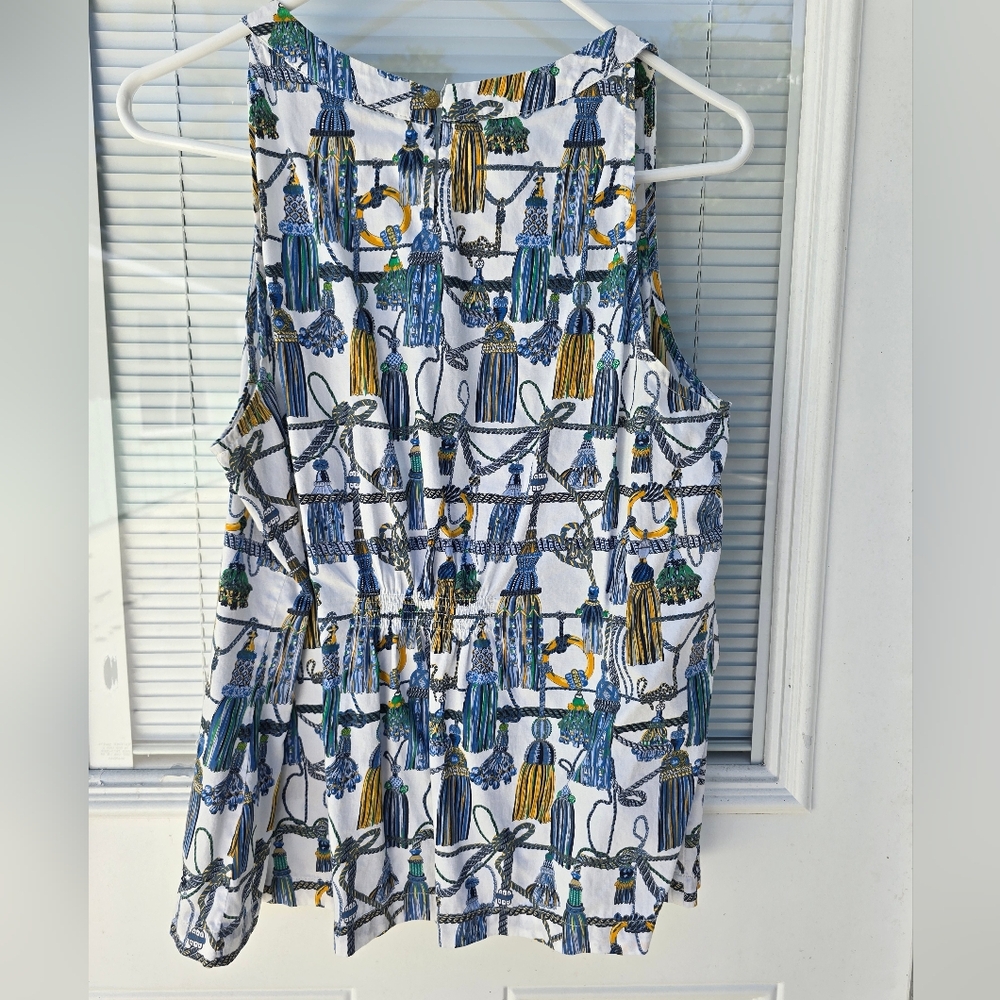 Tommy Hilfiger Tassle Patterned Sleeveless Top XL